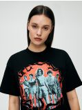 Tričko Stranger Things - černý - CROPP - small3