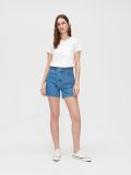 Jeansowe szorty mom z wysokim stanem - niebieski - CROPP - small1
