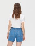 Jeansowe szorty mom z wysokim stanem - niebieski - CROPP - small4