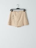 Spódnico spodnie high waist z łańcuchem - beżowy - CROPP - small1