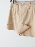 Spódnico spodnie high waist z łańcuchem - beżowy - CROPP - small2