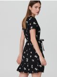 Rochie mini vaporoasă, din viscoză - negru - CROPP - small1
