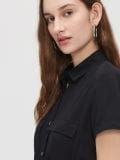 Szmizjerka z wiskozy - czarny - CROPP - small2