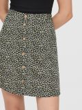 Spódnica mini z wiskozy - czarny - CROPP - small3