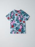 Tricou cu motiv tropical - turcoaz-deschis - CROPP - small3