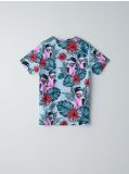 Tricou cu motiv tropical - turcoaz-deschis - CROPP - small5