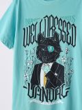 Koszulka z wilkiem - zielony - CROPP - small2
