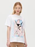 Printed Oversize T-shirt - Weiß - CROPP - small1