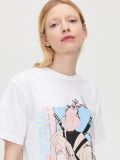 Printed Oversize T-shirt - Weiß - CROPP - small2