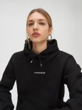 Mikina s nápisom - čierna - CROPP - small1