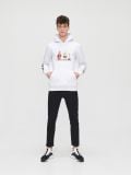 Bluza z nadrukiem Cow and Chicken - biały - CROPP - small1