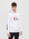 Bluza z nadrukiem Cow and Chicken - biały - CROPP - small2