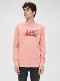 Koszulka longsleeve I am Weasel - różowy - CROPP - small3
