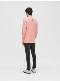 Koszulka longsleeve I am Weasel - różowy - CROPP - small4