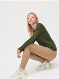 Sweter z guzikami - zielony - CROPP - small1