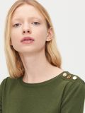 Sweter z guzikami - zielony - CROPP - small3