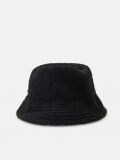 Pluszowy kapelusz bucket - czarny - CROPP - small1