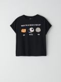 Tricou larg cu imprimeu - negru - CROPP - small2