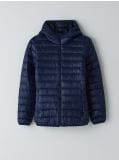 Pikowana kurtka puchowa z kapturem - granatowy - CROPP - small4