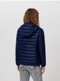 Pikowana kurtka puchowa z kapturem - granatowy - CROPP - small3