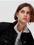 Jeansowa kurtka sherpa trucker - czarny - CROPP - small1