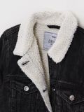 Jeansowa kurtka sherpa trucker - czarny - CROPP - small2
