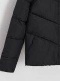 Pikowana kurtka puchowa z kapturem - czarny - CROPP - small5