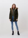 Ocieplana parka z kapturem - zielony - CROPP - small2