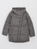 Geacă matlasată cu închidere asimetrică - gri deschis - CROPP - small4