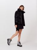 Pikowana kurtka puffer z rękawiczkami - czarny - CROPP - small2
