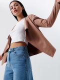 Żakiet z imitacji zamszu - różowy - CROPP - small2