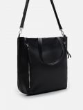 Torebka shopper z zamkami - czarny - CROPP - small2