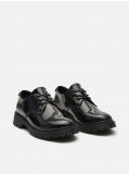 Derby-Schuhe mit Plateausohle und Hologrammeffekt - Schwarz - CROPP - small3