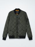 Pikowana kurtka bomber - zielony - CROPP - small4