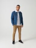 Wattierte Jeansjacke - Blau - CROPP - small1