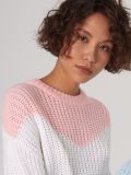 Sweter z kolorowej dzianiny - różowy - CROPP - small1