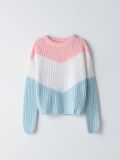 Sweter z kolorowej dzianiny - różowy - CROPP - small4