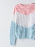 Sweter z kolorowej dzianiny - różowy - CROPP - small5