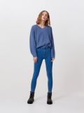 Sweter z dekoltem V - surowy granatowy - CROPP - small2
