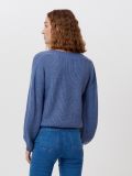 Sweter z dekoltem V - surowy granatowy - CROPP - small3