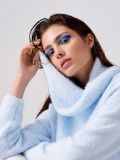 Puszysty sweter z golfem - błękitny - CROPP - small1