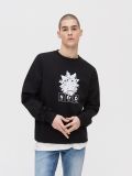 Hanorac cu imprimeu Rick and Morty - negru - CROPP - small1