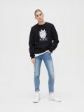 Hanorac cu imprimeu Rick and Morty - negru - CROPP - small3