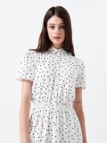 Pöttyös ruha - fehér - CROPP - small1
