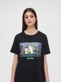Rick&Morty T-shirt dress - Schwarz - CROPP - small2
