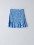 Spódnica mini z wiskozy - błękitny - CROPP - small1