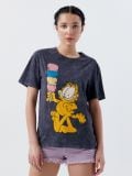 Koszulka  z efektem sprania Garfield - szary - CROPP - small1