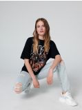Tričko Kiss - černý - CROPP - small1