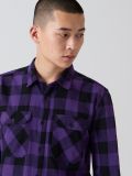 Camicia a quadri - Viola - CROPP - small1