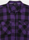Camicia a quadri - Viola - CROPP - small5